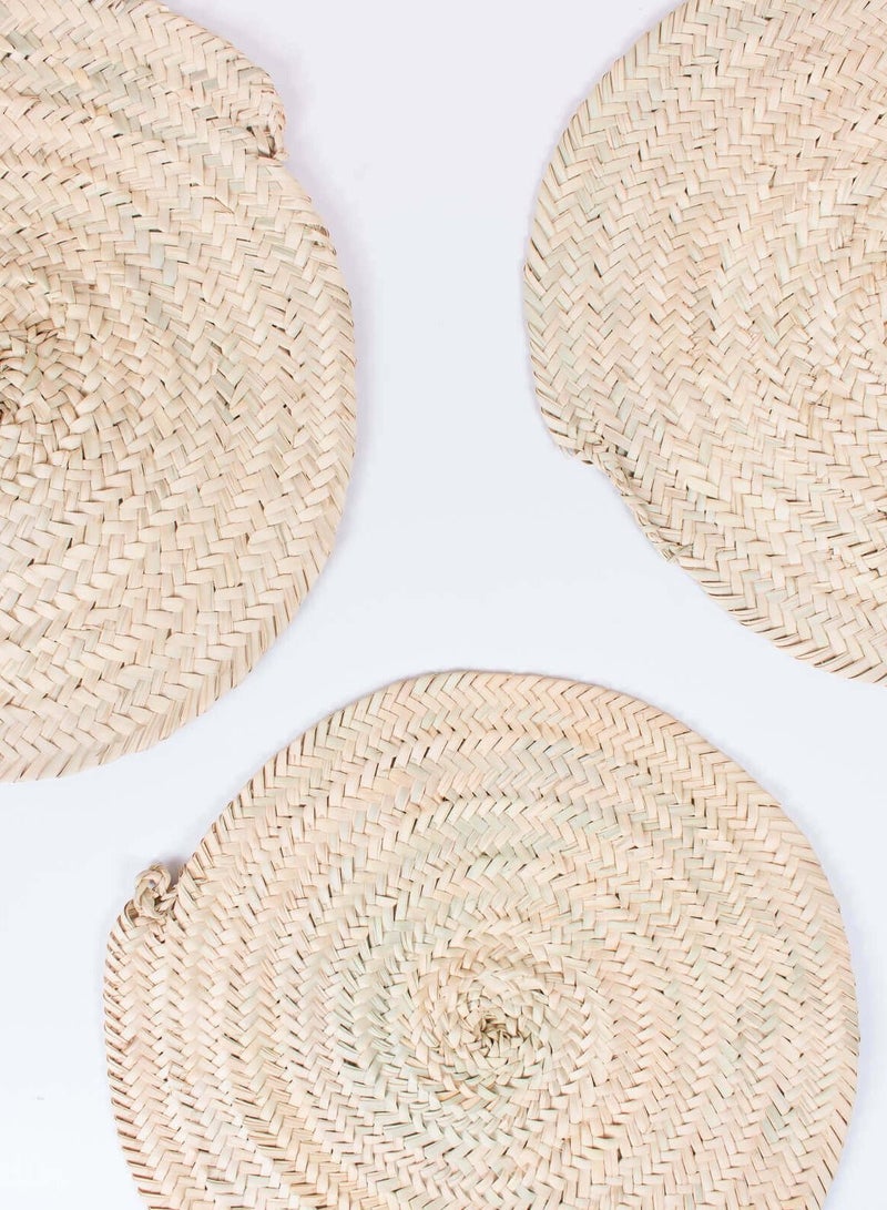 Boho Handmade 3piece round coaster  - Image 1