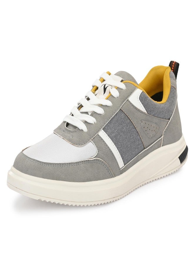 كروزر حذاء رياضي رجالي من كروزر، طراز أوريليوس الرمادي، مقاس 8 بريطاني (2506-4) - Image 1