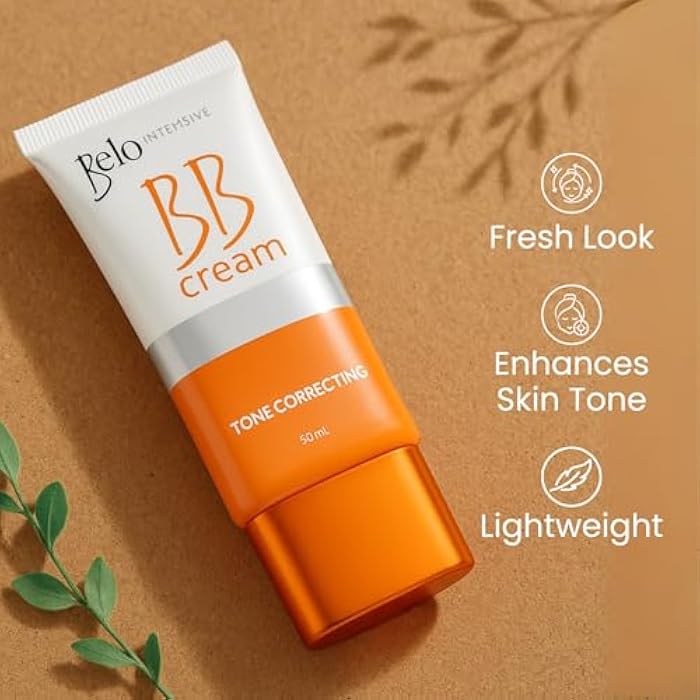 Belo Essentials Intensive BB Cream Medium Tone | Hydrating, Long-Lasting Face Makeup Primer, Concealer & Foundation | Natural Matte Finish with Medium Coverage - 50ml - Image 3