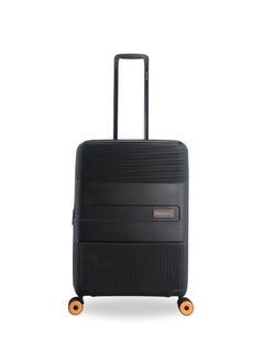 Discovery Discovery Trails Check-In Medium PP Hardside Luggage Black, Durable Expandable Unbreakable Double Zip Lightweight Travel Bag 4 Double Wheel TSA Lock 26 Inch Suitcase Trolley Bag.  - Image 1