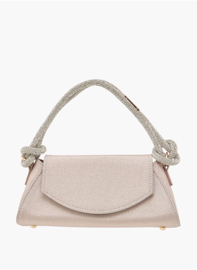 Flora Bella By Shoexpress Womens Textured Shoulder Bag With Magnetic Closure  - Image 1
