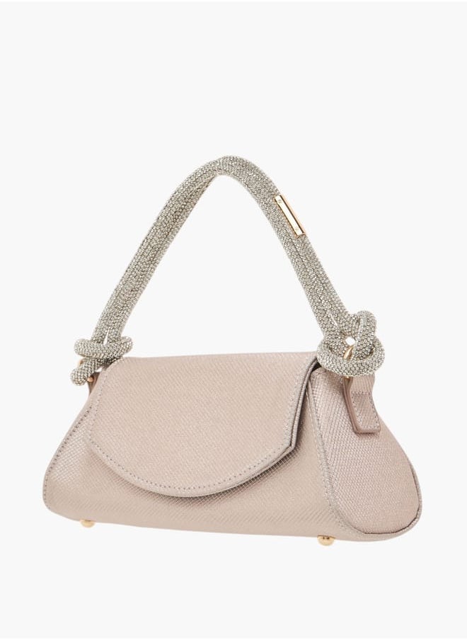 Flora Bella By Shoexpress Womens Textured Shoulder Bag With Magnetic Closure  - Image 2