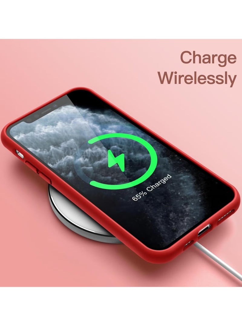 DUSALA iPhone 11 Pro Case, Liquid Silicone Phone Case for iPhone 11 Pro 5.8 Inch, Colorful Silky-Soft Protective Cover (Red) - Image 5