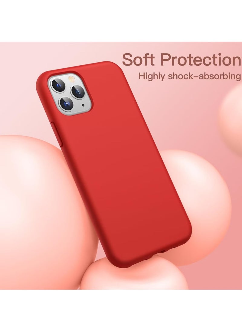 DUSALA iPhone 11 Pro Case, Liquid Silicone Phone Case for iPhone 11 Pro 5.8 Inch, Colorful Silky-Soft Protective Cover (Red) - Image 4