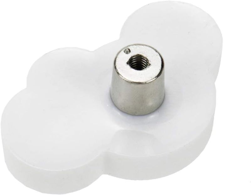 Mcredy Kids Door Knobs Cartoon Dresser Knobs Rubber White Cloud Cartoon Door Knob 2.09x1.22 (Lxw) Cute Cabinet Pulls for Kids' Room Cabinets, Doors, Dresser and Closets Pack of 8 - Image 4