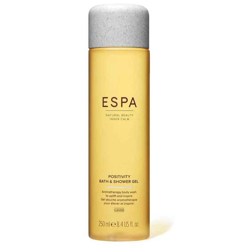 ESPA | Positivity Bath & Shower Gel | 250ml | Jasmine, Gardenia & Rose Geranium | Vegan - Image 1