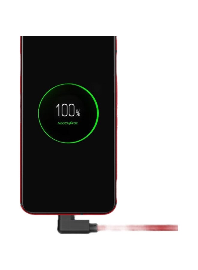 Trendsetter Compatible With Nubia Red Magic Data Cable, 120W 100W Angled Pd Fast Charging, For Red Magic 8/7/7S/6S/Pro/5S/5G/3/3S Phones, Dual Type-C Charger Cable - Image 3