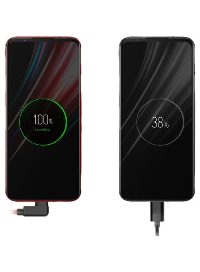 Trendsetter Compatible With Nubia Red Magic Data Cable, 120W 100W Angled Pd Fast Charging, For Red Magic 8/7/7S/6S/Pro/5S/5G/3/3S Phones, Dual Type-C Charger Cable - Image 1