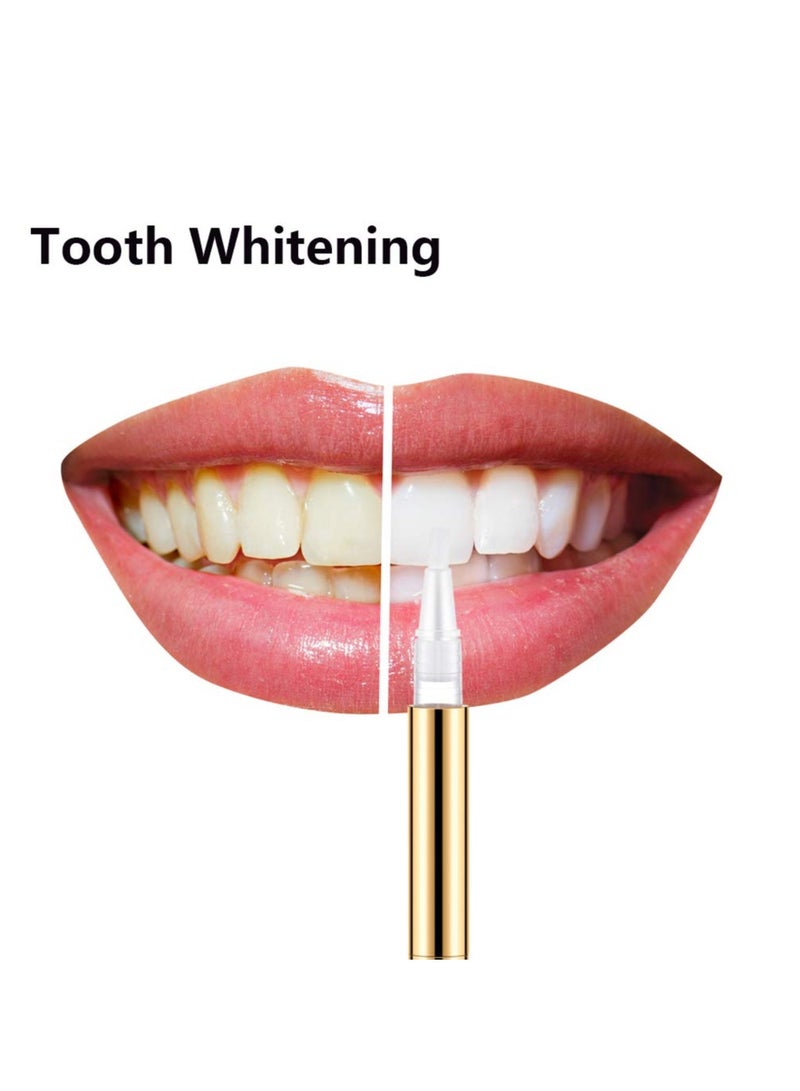 SYOSI 3ml Empty Nail Oil Pen with Brush, 6 Pcs Twist Pen for Tooth Whitening, Refillable Gel Lip Gloss Container, Portable Eyelash Growth Container (Gold) - Image 3