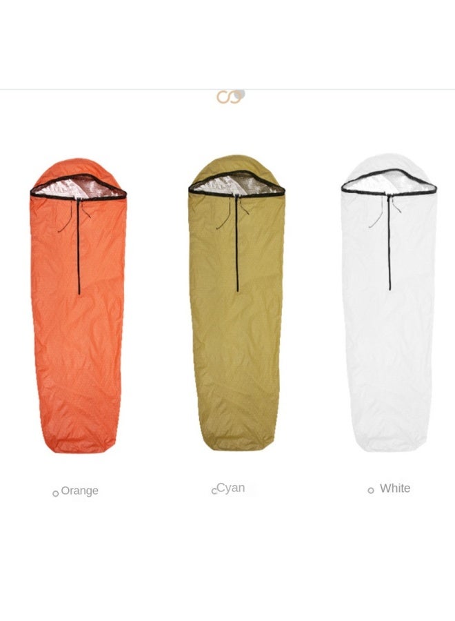 لاك ستون حقيبة نوم للبالغين في الهواء الطلق، حقيبة نوم مقاومة للأوساخ للتخييم، حقيبة نوم طارئة دافئة للتخييم، حقيبة نوم محمولة على شكل مومياء - Image 4