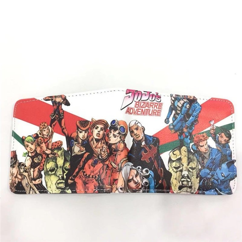 Jojo'S Bizarre Adventure Peripheral Kujo Jotaro Anime Pu Student Short Wallet Card Holder Wallet - Image 4