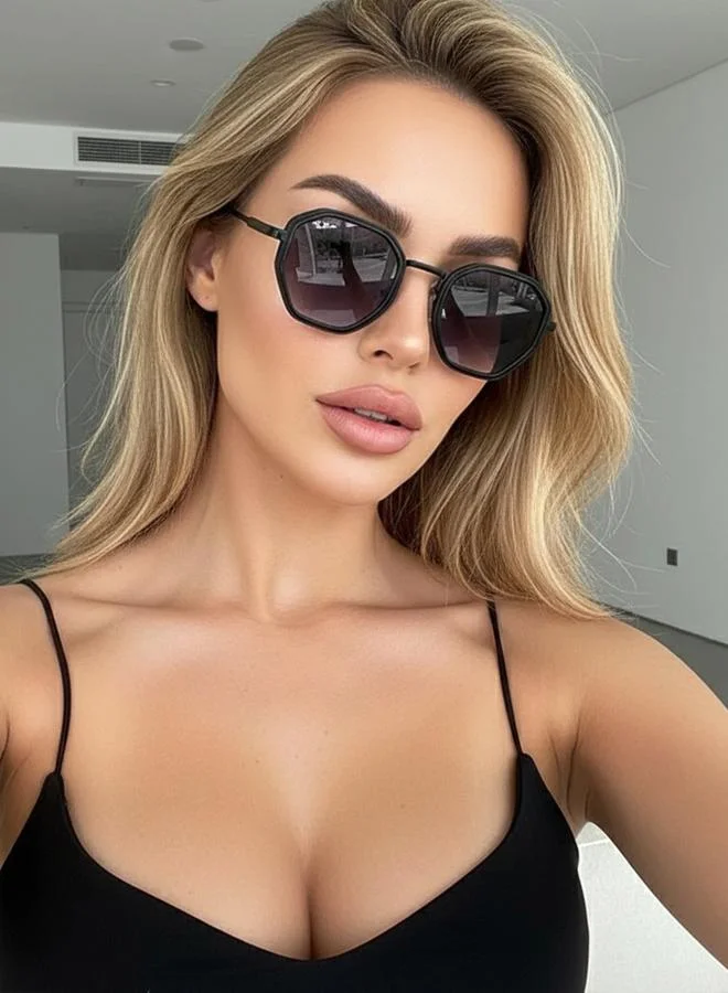 Take Two Retro Polygon Sunglasses