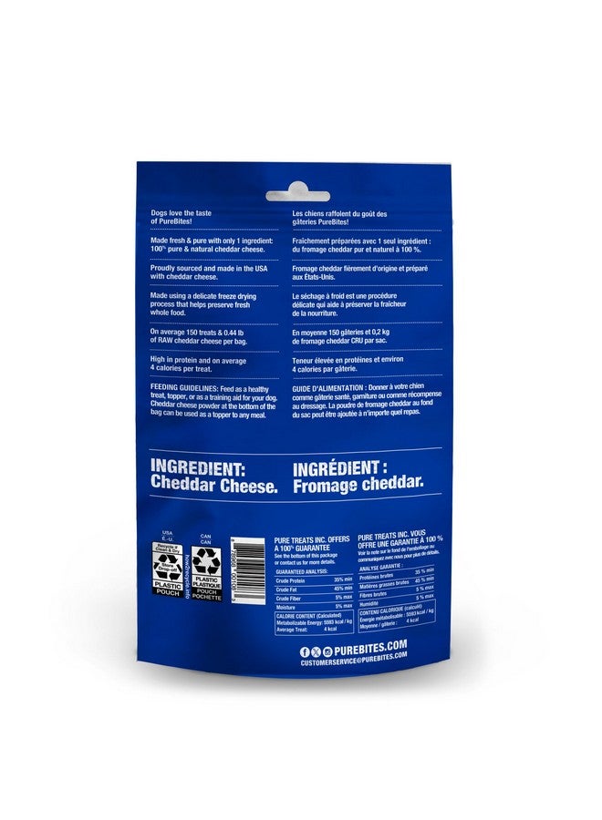 بيور بيتيس مكافآت الكلاب المجففة بالتجميد بيور بايتس بنكهة الجبن، مكون واحد، صُنع في الولايات المتحدة الأمريكية، 4.2 أونصة - Image 2