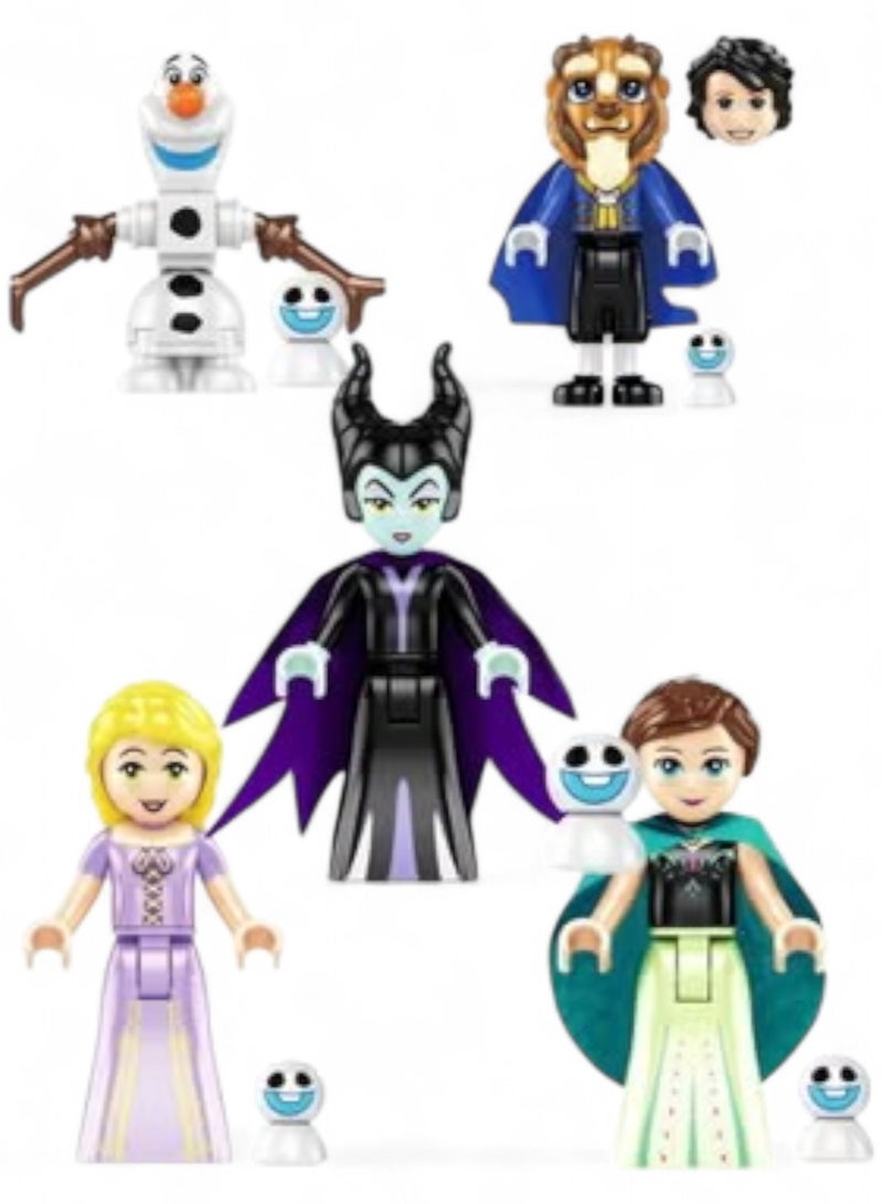 Princess and Snow White Figures with Blocks Frozen Block Sets for Kids Girls’ Building Blocks Princess Figures Building Blocks for Girls Kids Building Blocks Boys Toys Girls Blocks Creative Building Toys for Kids Building Figures for Block Assemblies Creative Construction Toy for Girls Children's Building Toys and Unique Dolls and Characters 