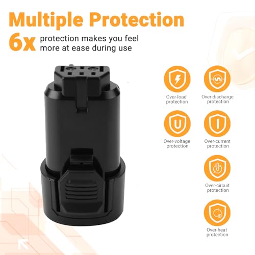 Shentec 3000mAh 12V Li-ion Battery Compatible with Ridgid AC82049 AC82008 AC82048 AC82059 R82007 R82008 R82009 R82048 R82049 R82059 R86048 130188001 130219001 - Image 5