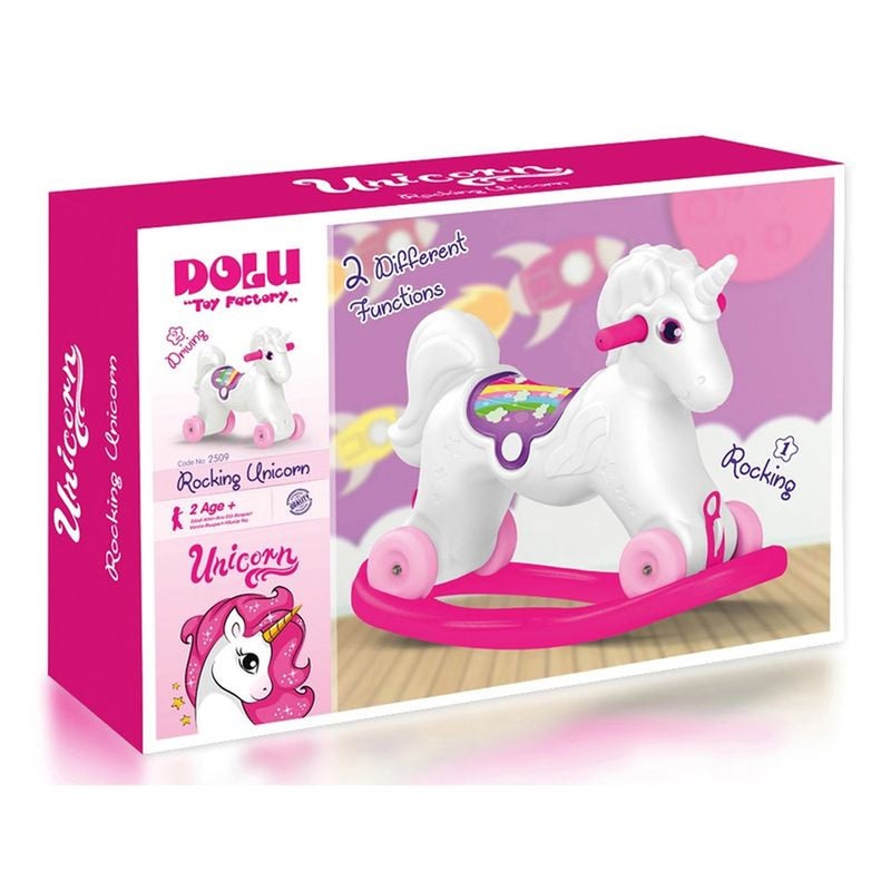دولو dolu-2-in-1-ride-on-rocking-unicorn-2509 - Image 2
