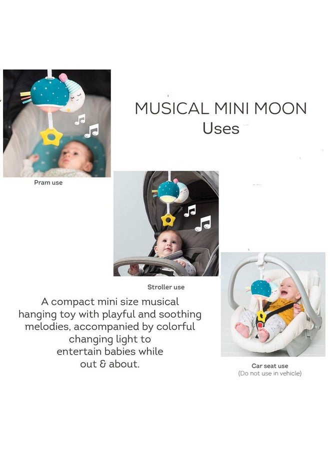Taf Toys Taf Toys Musical Mini Moon, On-The-Go Pull Down Hanging Music and Lights Infant Toy | Parent and Baby’s Travel Companion, Soothe Baby, Keeps Baby Relaxed While Strolling, for Newborns and Up  - Image 3