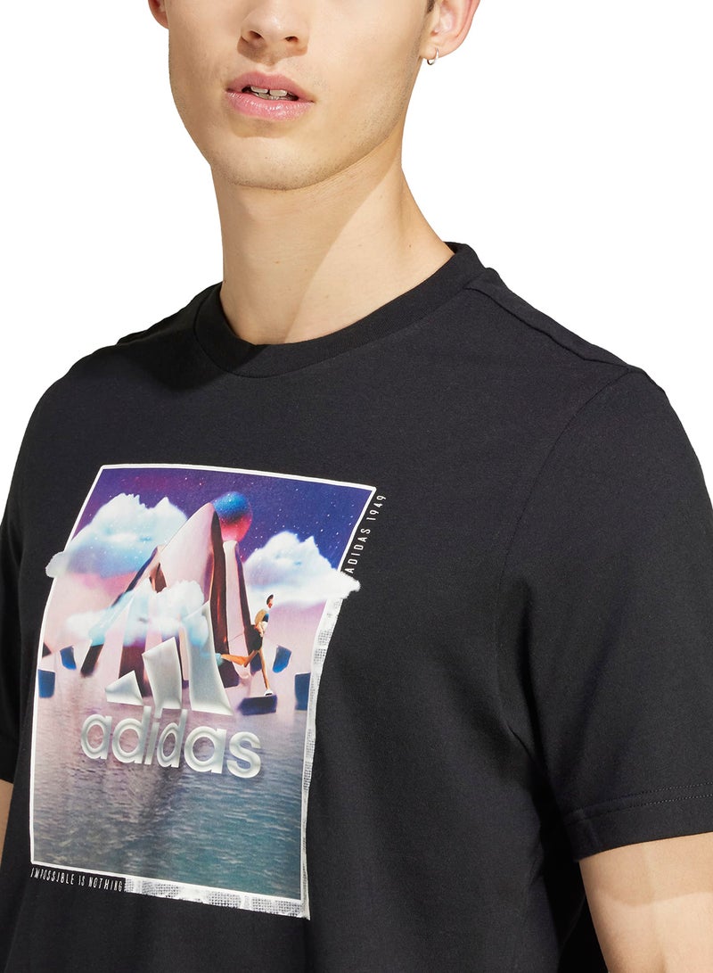 Adidas تي شيرت شارة الرياضة المناظر الطبيعية - Image 4