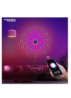 TWISTED MINDS Twisted Minds Firework LED Lights USB Powered Room Decor, Music Sync LED Lights for Bedroom with Launch Burst Effect, RGB LED Strip Lights App and Remote Control  - Image 2