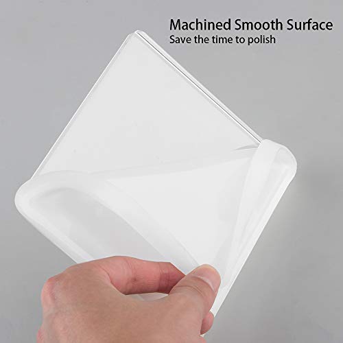 Tomorotec 7 Pack Large Silicone Resin Mold for Phone Album, Desktop Decor, Coasters, Home Decoration, Gift, Tomorotec Epoxy Resin Molds DIY Casting Square, Rectangle, Ellipse, Heart Coaster Molds - Image 3
