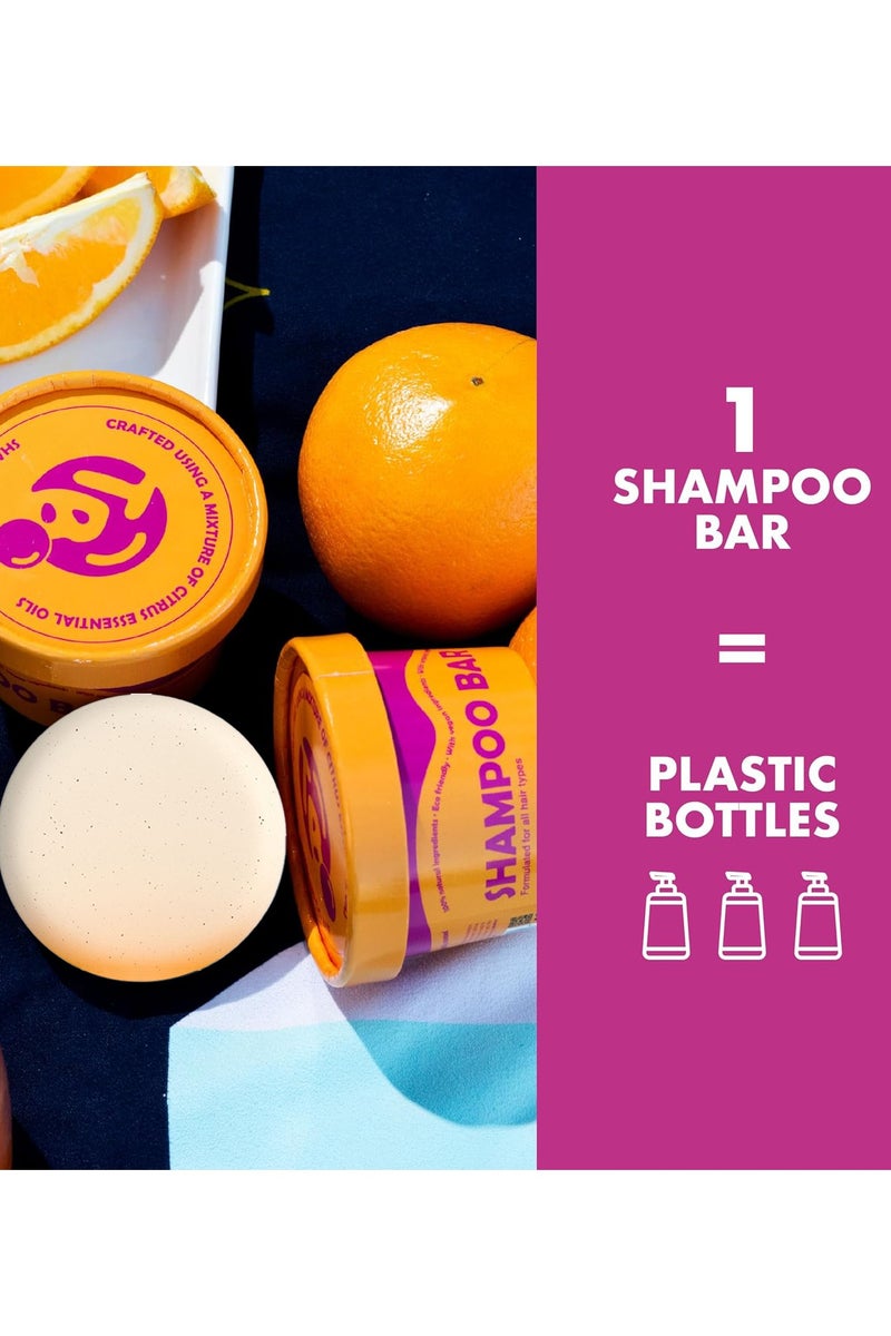 هويغوا صابون شامبو عضوي لتطويل الشعر، مُغذي بزيوت الحمضيات العطرية لجميع أنواع الشعر، ينظف بلطف ويقلل التجعيد، صابون شامبو مغذي لتقوية الشعر،منتجات الشامبو 60 جرام - Image 4