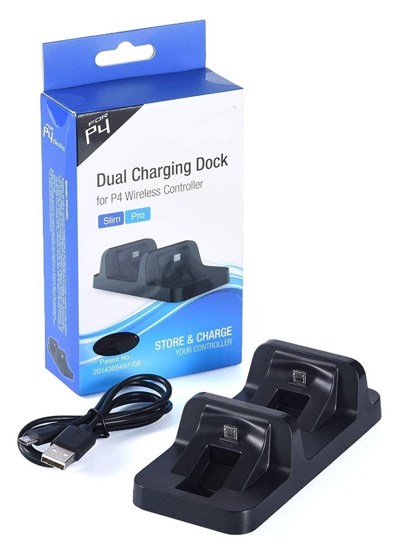 2 in 1 Dual Charging Dock Station for Sony Playstation 4 PS4 Wireless Controller PS4  - Image 1