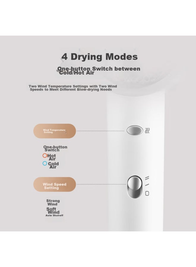 JD.com Jd Jingzao High-power Hair Dryer With 1 Billion Negative Ions, 1800w Household Electric Hair Dryer, Negative Ion Hair Dryer, Quick-drying Dormitory, Qixi Valentine's Day Gift - Image 4
