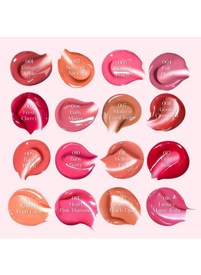 CLIO PROFESSIONAL تلوين كريستال غلام من كليو | لمسة لامعة، خفيفة الوزن، غير محسوسة، قابلة للبناء، زجاجية، ملساء، تدوم طويلاً، حيوية، شفافة، لامعة، مرطبة، مرطبة (03 خوخ وردي) - Image 4