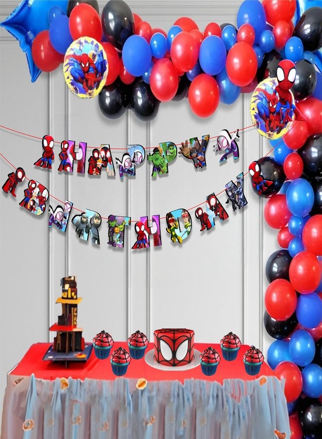 Seyal® Spde and His Amzing Frinds Happy Birthday Banner - Image 5