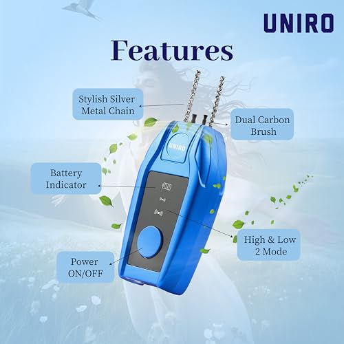 Uniro F5 Portable Neck Air Purifier | No Filter Required, Personal and Compact | High Anion Concentration, Removes PM2.5 Particles, Smog and Absorbs Formaldehyde |120 Hrs battery life - Image 3