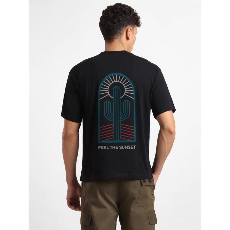 NOBERO Men's Black Oversized T-Shirt for Men - Image 2