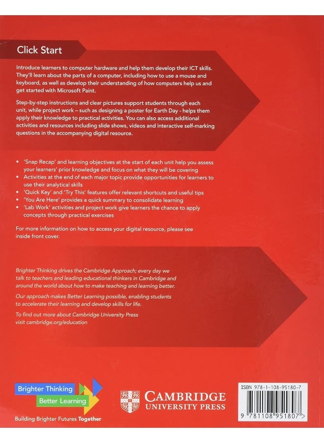 Cambridge University Press Click Start International Edition Learner's Book 1 with Digital Access (1 Year)  - Image 1