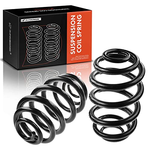 A-Premium 2Pcs Rear Suspension Coil Spring Set Compatible with BMW X3 2004-2010 L6 2.5L 3.0L Sport Utility, Driver and Passenger Side, Replace# 33533413081 - Image 1