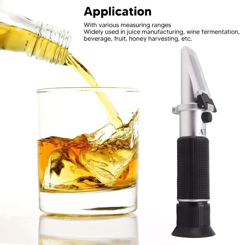 Schimer 10‑30% Brix Meter Refractometer for Measuring Sugar Content in Fruit, Honey, Maple Syrup and Other Sugary Drink, Portable Handheld Sugar Content Hydrometer - Image 2