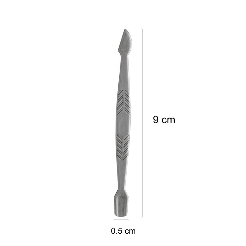 Tandem Manicure Pedicure Nail Filer with Cuticle Trimmer for Women and Men Silver 90 cm - Image 2