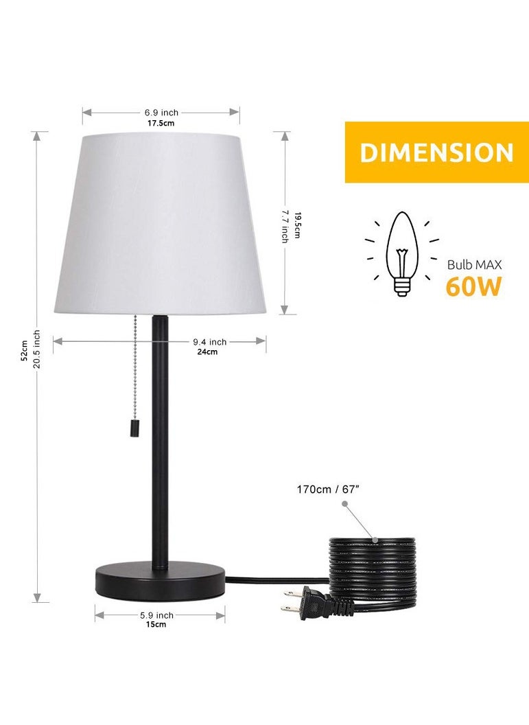 بوليفياز - مصباح طاولة أنيق عصري (قطعتان) - اباجورة غرف نوم ذكية مع مصابيح الطاولة LED لغرف المعيشة والنوم - ابجورة طاولة عصرية - Image 1