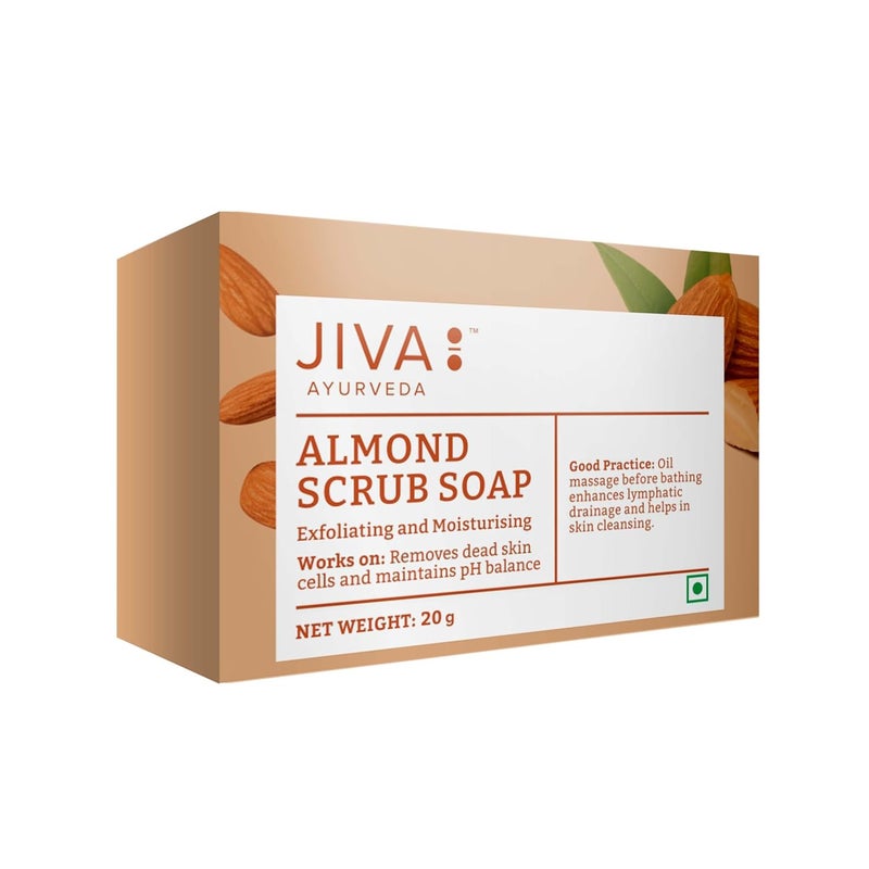 Jiva Almond Soap  100gm Pack of 7  Natural Badaam Soap For All Skin Types  Natural Cleanser For Glowing Skin - Image 3