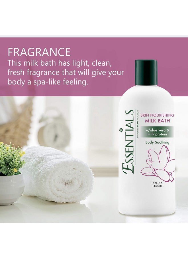 STANLEY HOME PRODUCTS - A6808 Essentials Nourishing Milk Bath For Spa & Home - Skin Moisturizer & Softener - Light, Fresh Fragrance - 16 Fl. Oz (Pack Of 1) - Image 1