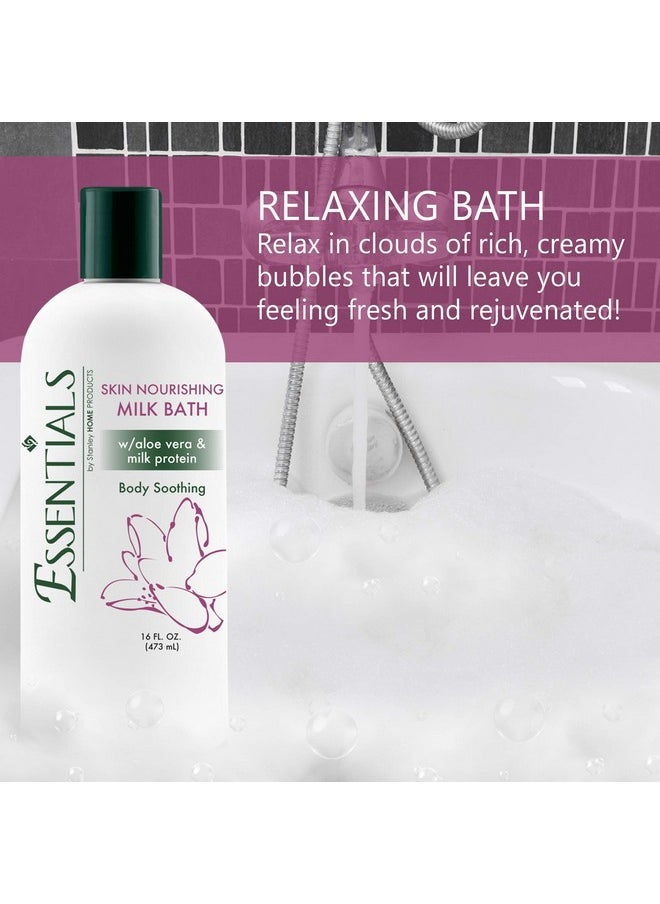 STANLEY HOME PRODUCTS - A6808 Essentials Nourishing Milk Bath For Spa & Home - Skin Moisturizer & Softener - Light, Fresh Fragrance - 16 Fl. Oz (Pack Of 1) - Image 1