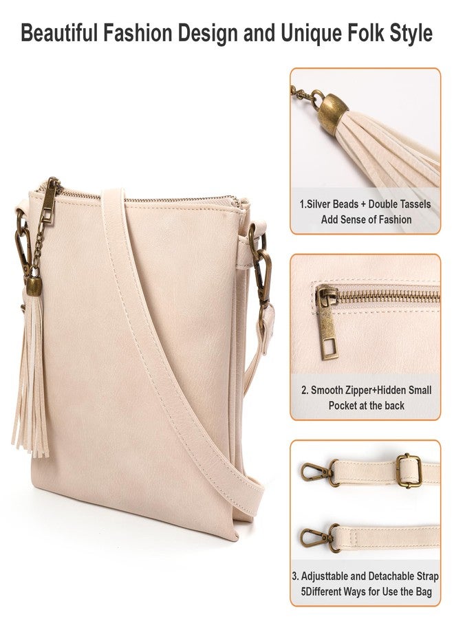 seOSTO Womens Middle Crossbody Bag For Woman, Tassel Wallet Purse，Gifts For Teenage Girls - Image 4