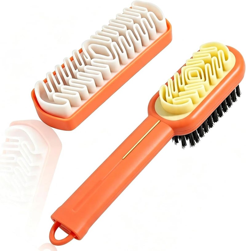 Cuuyoo 2-Pack Shoe Cleaning Brush Set Double-Sided Suede - Image 1