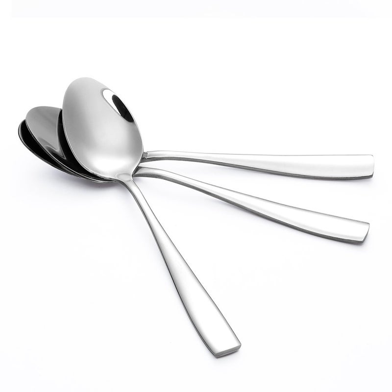 Eslite 12-Piece Large Stainless Steel Dinner Spoons,8 Inches - Image 3