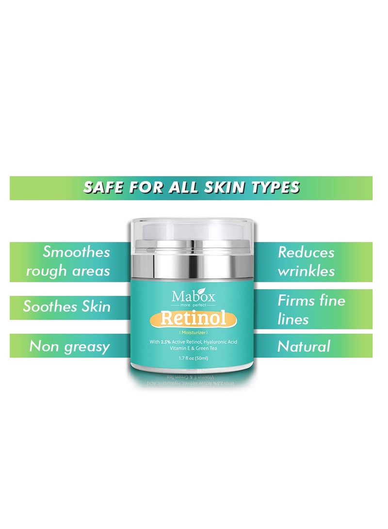 MABOX Retinol Cream 2.5 Light Blue Packaging - Image 5