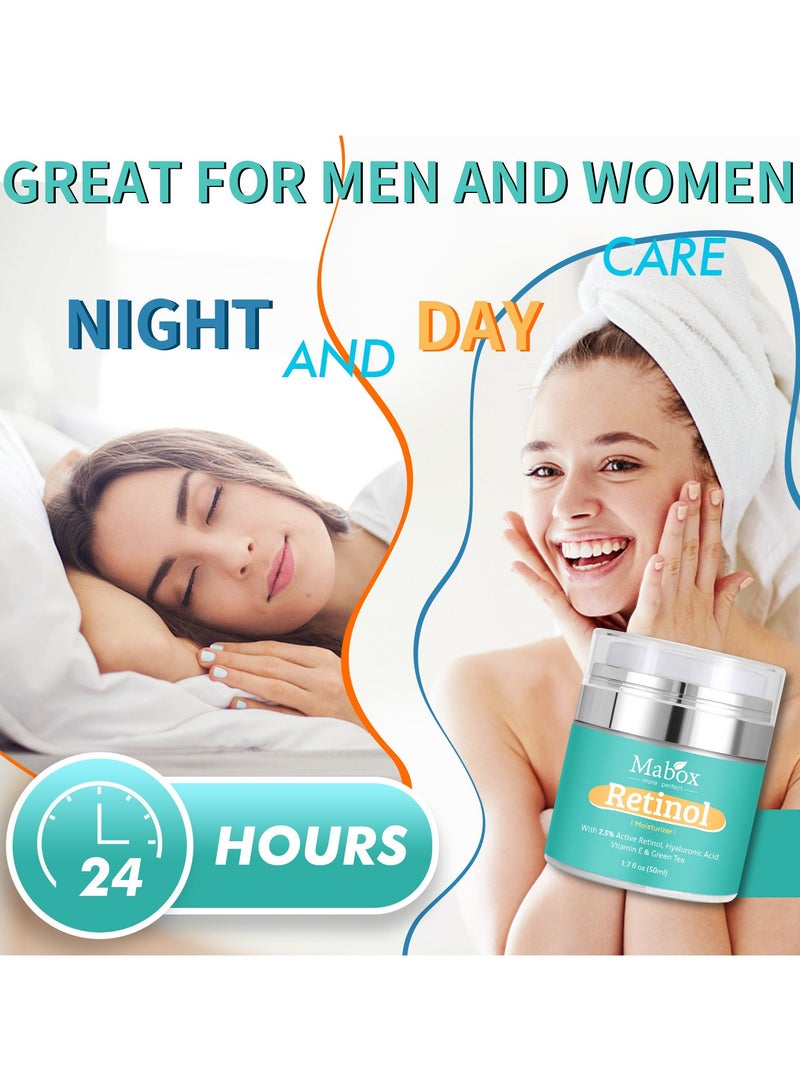 MABOX Retinol Cream 2.5 Light Blue Packaging - Image 3