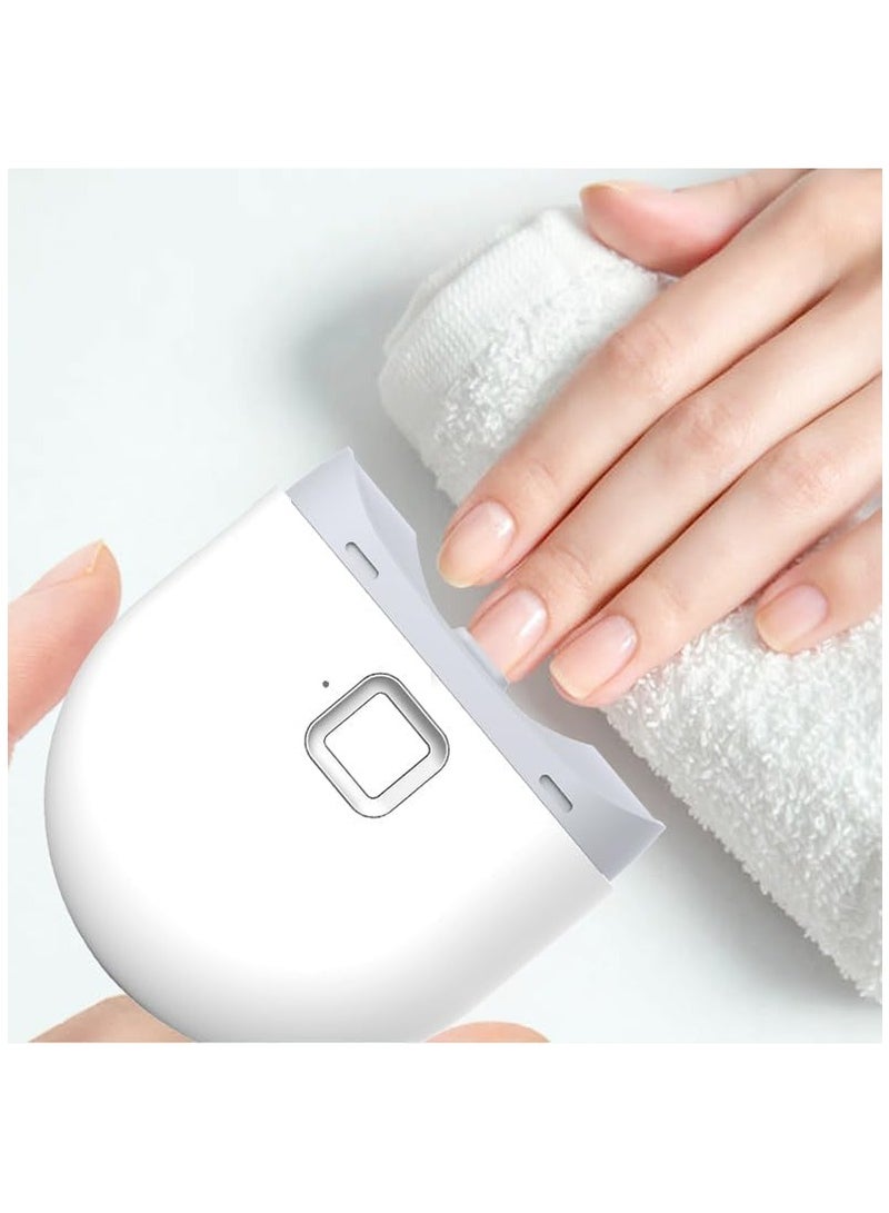 Captaintech Rechargeable Electric Nail Clippers with Light, Adjustable 2-Speed Settings, Portable Nail File for Children, Seniors, and Adults - Ideal for Safe and Easy Nail Care. - Image 1