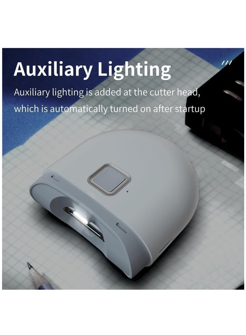 Captaintech Rechargeable Electric Nail Clippers with Light, Adjustable 2-Speed Settings, Portable Nail File for Children, Seniors, and Adults - Ideal for Safe and Easy Nail Care. - Image 4