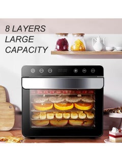 ET-LIFE 8 Layer Food Dehydrator Machine, Stainless Steel, Dryer for Herb, Meat, Beef, Fruit and Vegetables, Digital Adjustable Timer and Temperature Control, Over Heat Protection  - Image 2