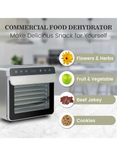 ET-LIFE 8 Layer Food Dehydrator Machine, Stainless Steel, Dryer for Herb, Meat, Beef, Fruit and Vegetables, Digital Adjustable Timer and Temperature Control, Over Heat Protection  - Image 3