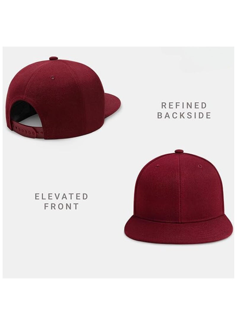 SARAOONT - Snapback Flat Bim Hip-hop Hat Baseball Cap - Adjustable Unisex Dad Hat for Running, Workouts, and Outdoor Activities in All Seasons - Image 1