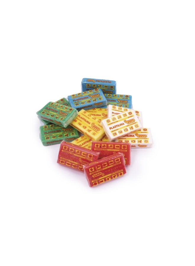 Jovi Plastilina Pack 100 Vegetable Based Modelling Clay 30 Bars Of 50 Grams Basic Multicolor Assortment Gluten Free 70B - Image 3